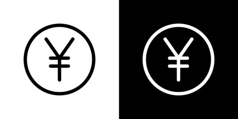Yen icon symbol concept for graphic design, Website, UI. Svg