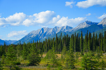 Kootenay River in the Kootenay National Park, British Columbia, Canada