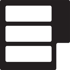 three squares stacked box vector illustration.