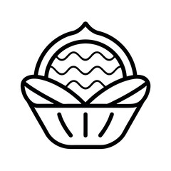 Cocoa Candy Outline Line Art