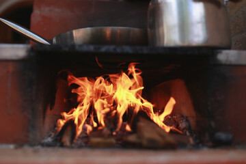 wood burning stove
