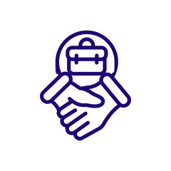 Business Deal & Corporate Document Vector Icon