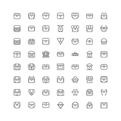 Hidden Treasures A collection of unique chests and containers each hinting on transparent background