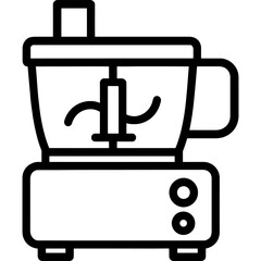 Minimalist food processor outline icon