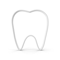 Tooth Out Frame Isolated on Transparent Background
