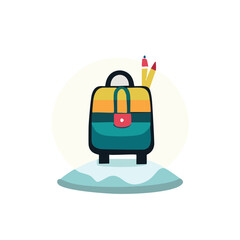 vector illustration of a bag
