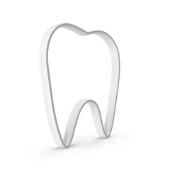 Tooth Out Frame Isolated on Transparent Background