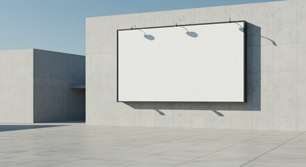 Fototapeta premium Blank billboard mockup modern urban design template
