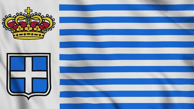 Flag of Seborga &ndash; 4K Seamless Loop of the Principality&rsquo;s Historic Banner