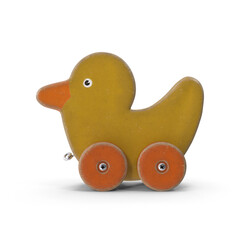 Toy Duck Isolated on Transparent Background