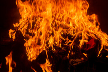 Flame of fire. Fire background. Fire flame texture. Blaze flames background for banner. Burning...