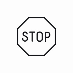 stop traffic icon sign vector