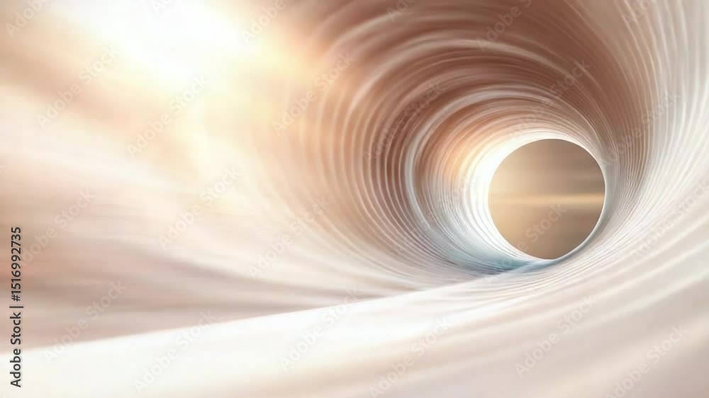 Poster Tunnel of Light: A captivating tunnel of light emerges from a surreal realm, drawing viewers into a space of infinite possibilities. The inviting glow suggests a journey into the unknown.