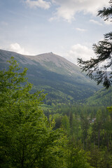 Sniezka Mountain Peak with Observatory, Karkonosze National Park, Poland