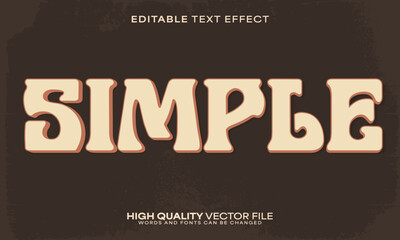 Retro classic text effect, editable text effect and vintage 3d font style bold shadow oldschool poster design