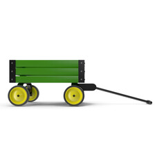 Toy Truck Trailer Isolated on Transparent Background
