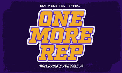Fitness gym text effect, editable text effect and workout 3d font style bold shadow exercise poster design
