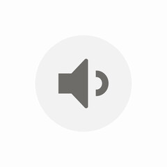 low audio settings icon sign vector