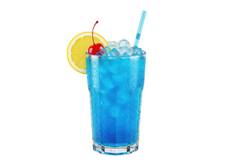 refreshing blue lagoon cocktail