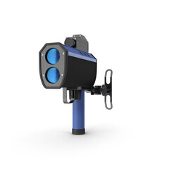 Traffic Laser Speed Gun Isolated on Transparent Background
