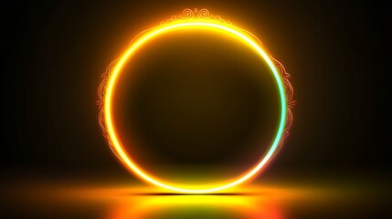 Glowing circular frame (1)