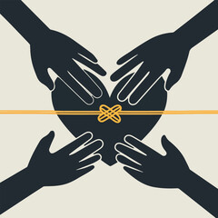 Solid Color Vector Illustrations for World Suicide Prevention Day, showcasing hope, emotional support, mental health awareness, and the power of human connection and healing.