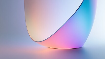 Naklejka premium Abstract art, colorful curve, smooth gradient