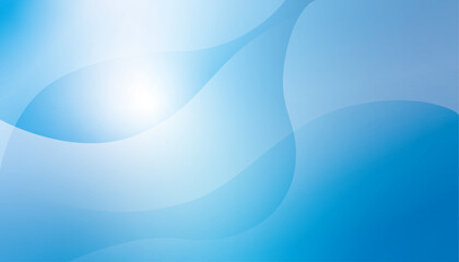 Simple Wave light blue gradient background vector material