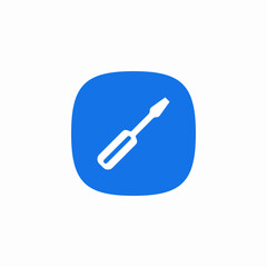 screwdriver tool icon sign vector