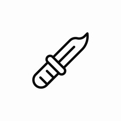 sword tool icon sign vector