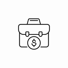 employment finances icon sign vector