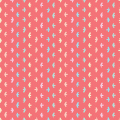 Hand drawn arrow repetition seamlessly motif. Colorful doodle pointers wrapper pattern vector.