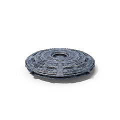 Fototapeta premium UFO Mothership isolated on transparent background