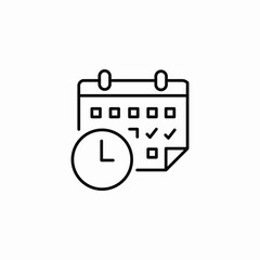 reminder calendar icon sign vector