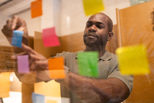 Coworking inspiration through colorful post-its