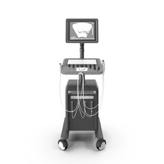 Ultrasound Machine isolated on transparent background