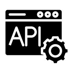 Api Vector Glyph Icon Design