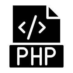 Php Vector Glyph Icon Design