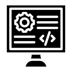 Backend Vector Glyph Icon Design