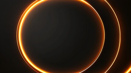 Abstract glowing circles on dark background (2)
