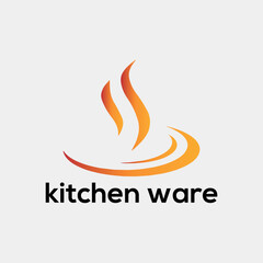 kitchen store logo design vector