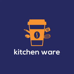 kitchen store logo design vector