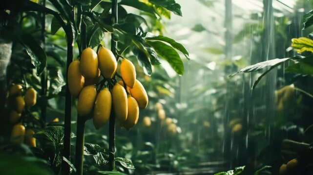 Yellow Marula Fruits on Tree