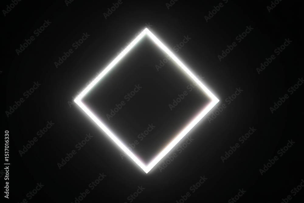 Poster modern style blank logo frame on a black background with empty silver template for creating diamond 