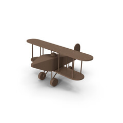 Vintage Airplane isolated on transparent background
