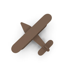 Vintage Airplane isolated on transparent background