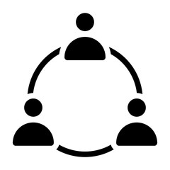 Relation Vector Glyph Icon Design