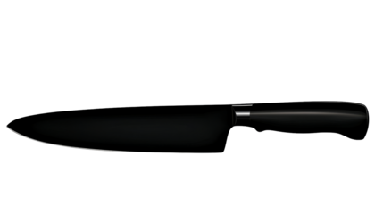 Chef's knife, kitchen utensil, sharp steel blade, culinary tool, cut out transparent