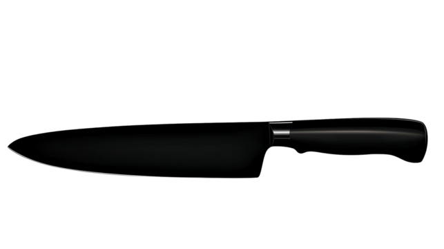 Chef's knife, kitchen utensil, sharp steel blade, culinary tool, cut out transparent