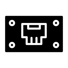 Hdmi Vector Glyph Icon Design